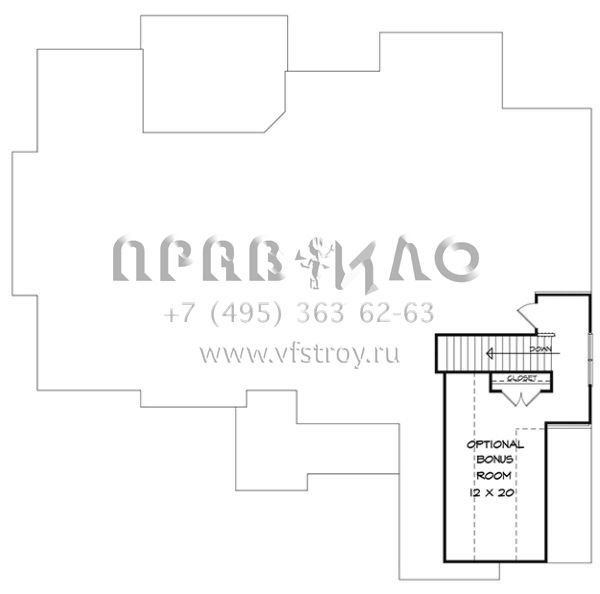 Проект одноэтажного дома с гаражом на две машины в американском стиле S5-229 (6082-00020)