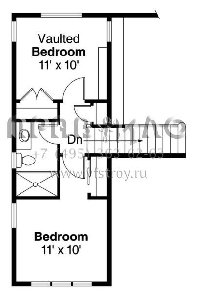 Проект двухэтажного дома с гаражом на две машины в современном стиле S5-148 (035-00573)
