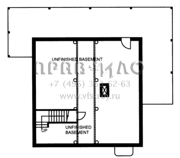 Проект трехэтажного дома без гаража в стиле Ранчо S5-403 (039-00082)