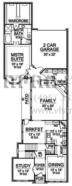 Проект двухэтажного дома с гаражом на две машины в английском стиле S5-267 (5445-00038)