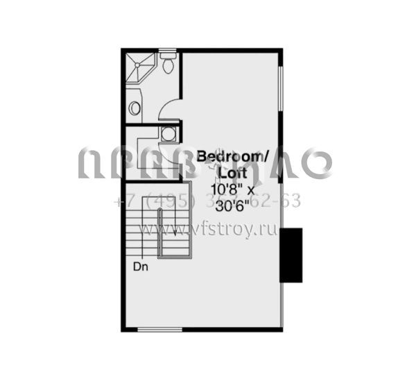 Проект двухэтажного дома с гаражом на две машины в стиле Ранчо S5-163 (035-00985)