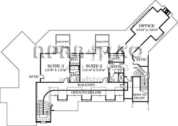 Проект двухэтажного дома с гаражом на две машины в английском стиле S5-419 (3323-00463)