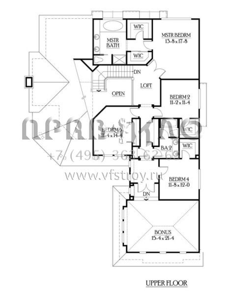 Проект двухэтажного дома с гаражом на три и более машин в американском стиле S5-326 (341-00146)