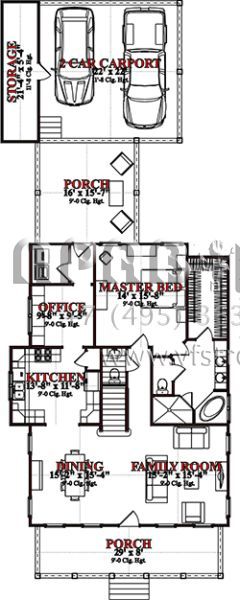 Проект двухэтажного дома с гаражом на две машины в американском стиле S5-245 (1070-00246)