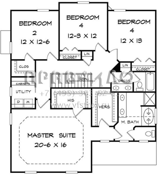 Проект двухэтажного дома с гаражом на две машины в американском стиле S5-227 (6082-00044)