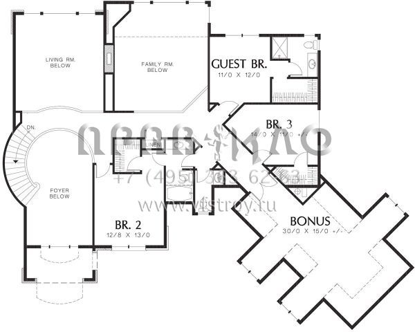 Проект двухэтажного дома с гаражом на три и более машин в современном стиле S5-391 (2559-00562)