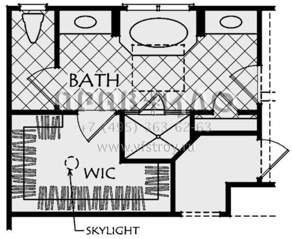 Проект двухэтажного дома с гаражом на две машины в американском стиле S5-269 (8594-00190)