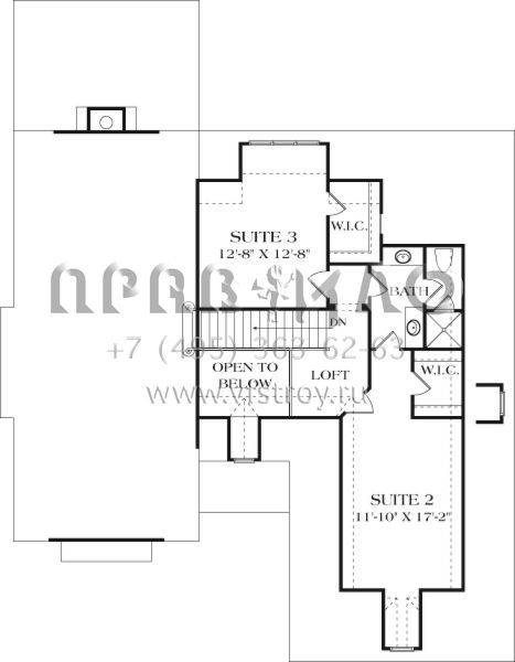 Проект двухэтажного дома с гаражом на две машины в английском стиле S5-231 (3323-00606)
