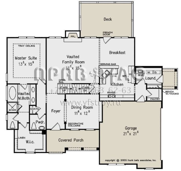 Проект двухэтажного дома с гаражом на две машины в английском стиле S5-186 (8594-00268)