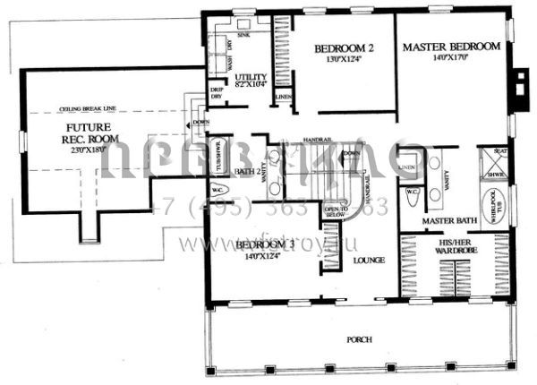 Проект двухэтажного дома с гаражом на две машины в американском стиле S5-274 (7922-00139)