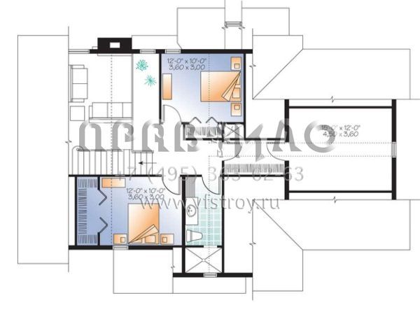 Проект двухэтажного дома с гаражом на одну машину в скандинавском стиле S5-175 (034-01051)