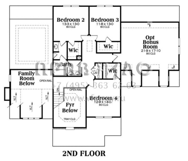 Проект двухэтажного дома с гаражом на две машины в американском стиле S5-260 (009-00002)