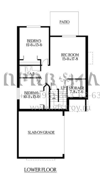 Проект двухэтажного дома с гаражом на две машины в скандинавском стиле S5-288 (341-00196)