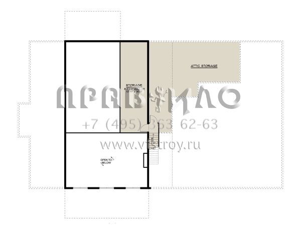 Проект одноэтажного дома с гаражом на три и более машин в стиле БарнХаус S5-391 (5032-00221)