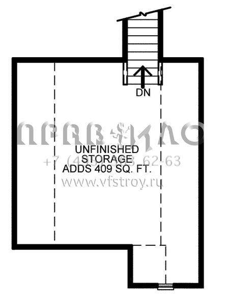 Проект одноэтажного дома с гаражом на три и более машин в стиле Ранчо S5-203 (402-01550)