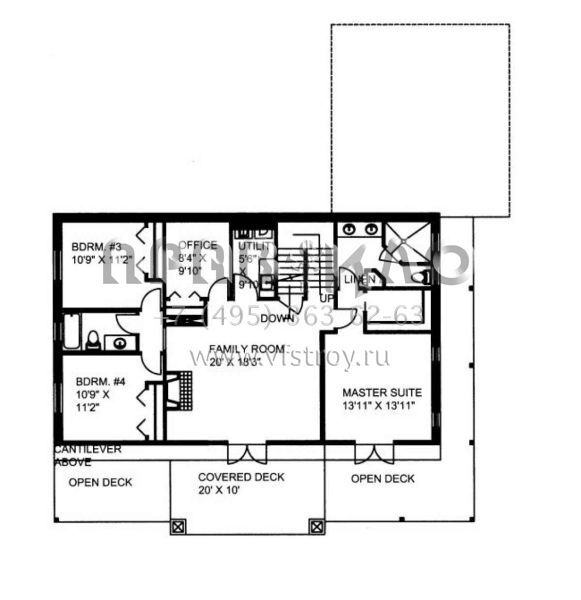 Проект одноэтажного дома с гаражом на две машины в современном стиле S5-293 (039-00549)