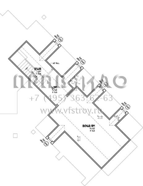 Проект одноэтажного дома с гаражом на две машины в американском стиле S5-229 (9401-00011)