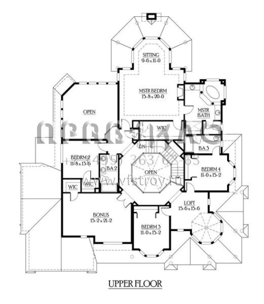 Проект двухэтажного дома с гаражом на три и более машин в современном стиле S5-414 (341-00257)