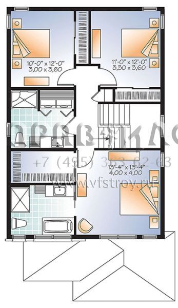 Проект двухэтажного дома с гаражом на одну машину в современном стиле S5-156 (034-01110)