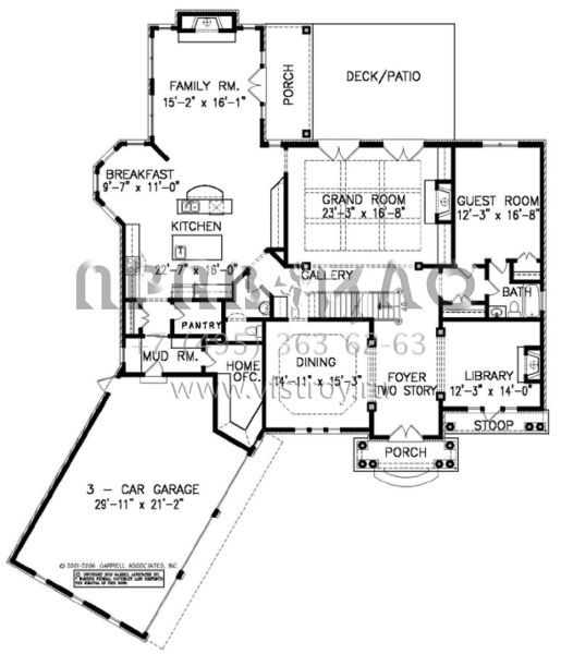 Проект двухэтажного дома с гаражом на две машины в современном стиле S5-466 (699-00025)