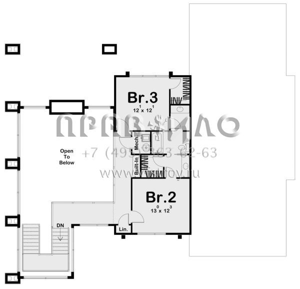Проект дома на склоне с панорамным остеклением и гаражом на две машины  S5-438 (963-00485)