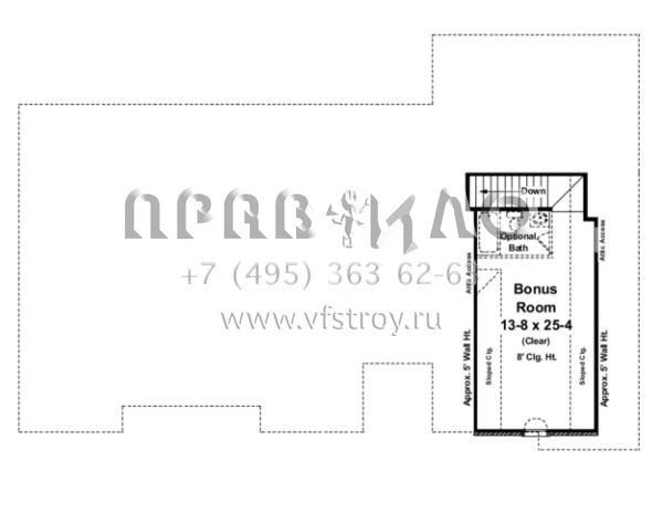 Проект одноэтажного дома с гаражом на две машины в стиле Ранчо S5-182 (348-00090)