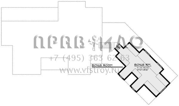 Проект одноэтажного дома с гаражом на три и более машин в стиле Ранчо S5-420 (1020-00360)