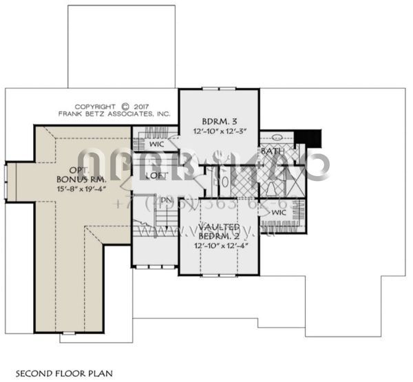 Проект двухэтажного дома с гаражом на две машины в стиле Ранчо S5-234 (8594-00007)