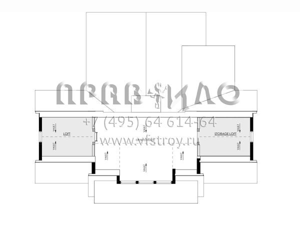 Проект двухэтажного дома без гаража в современном стиле S5-167 (8937-00031)