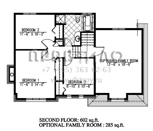 Проект двухэтажного дома с гаражом на одну машину в английском стиле S5-112 (1785-00124)
