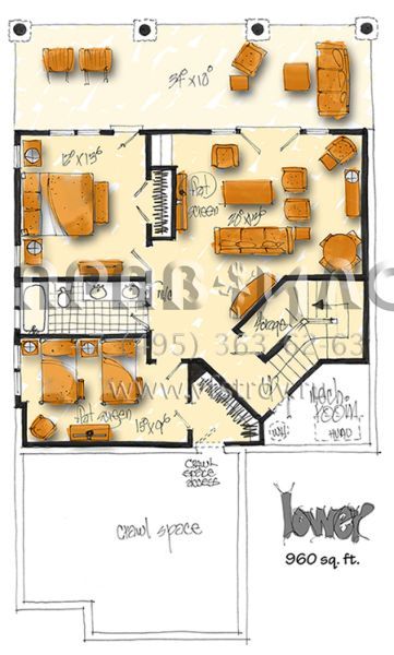 Проект двухэтажного дома с гаражом на две машины в стиле Шале S5-284 (1907-00029)