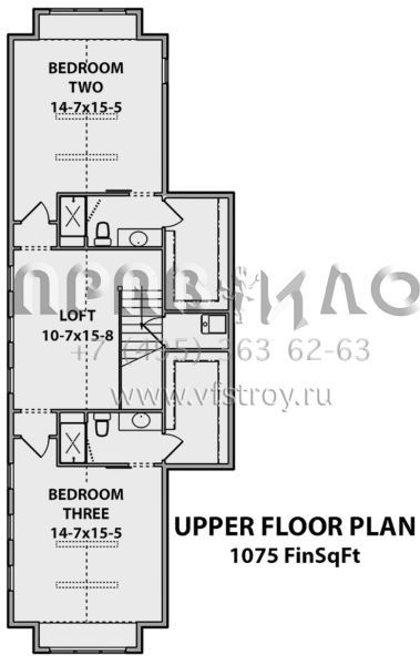 Проект двухэтажного дома с гаражом на три и более машин в стиле Шале S5-370 (5631-00062)