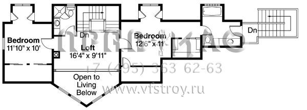 Проект двухэтажного дома с гаражом на две машины в современном стиле S5-156 (035-00586)