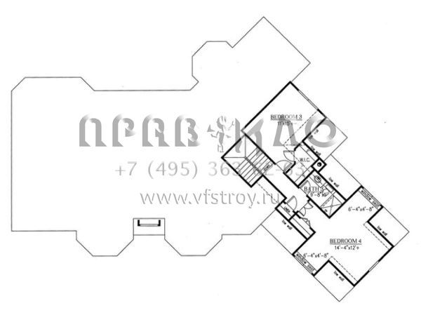 Проект двухэтажного дома с гаражом на две машины в английском стиле S5-292 (286-00053)