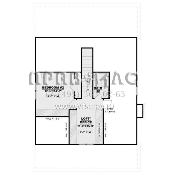 Проект двухэтажного дома без гаража в современном стиле S5-156 (7568-00014)