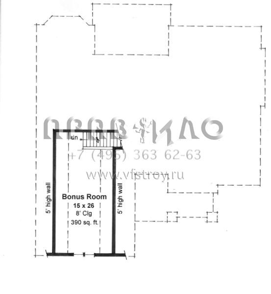Проект одноэтажного дома с гаражом на две машины в стиле Ранчо S5-169 (098-00265)