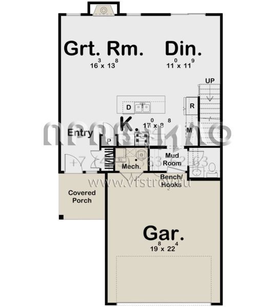 Проект двухэтажного дома с гаражом на две машины в современном стиле S5-147 (963-00753)