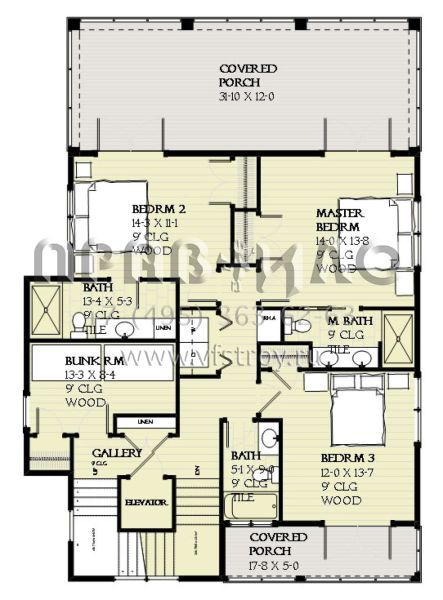 Проект трехэтажного дома с гаражом на две машины в прибрежном стиле S5-241 (1637-00110)