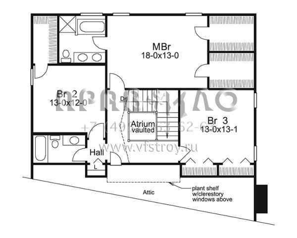 Проект двухэтажного дома с гаражом на две машины в современном стиле S5-267 (5633-00255)