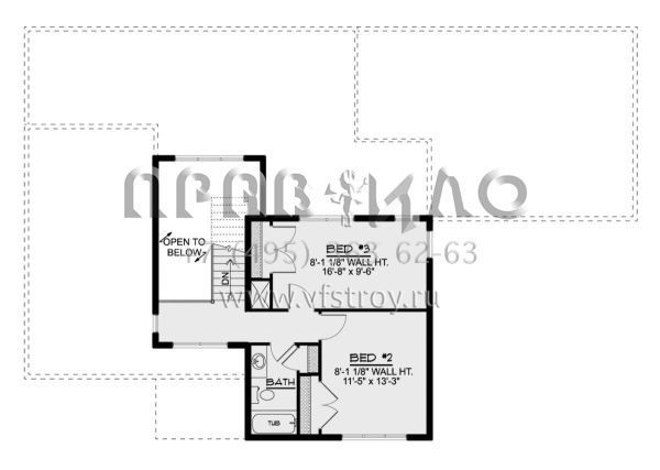 Проект двухэтажного дома с гаражом на две машины в современном стиле S5-207 (5032-00219)