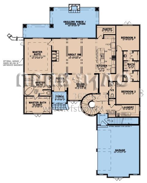 Проект двухэтажного дома с гаражом на две машины в английском стиле S5-283 (8318-00211)