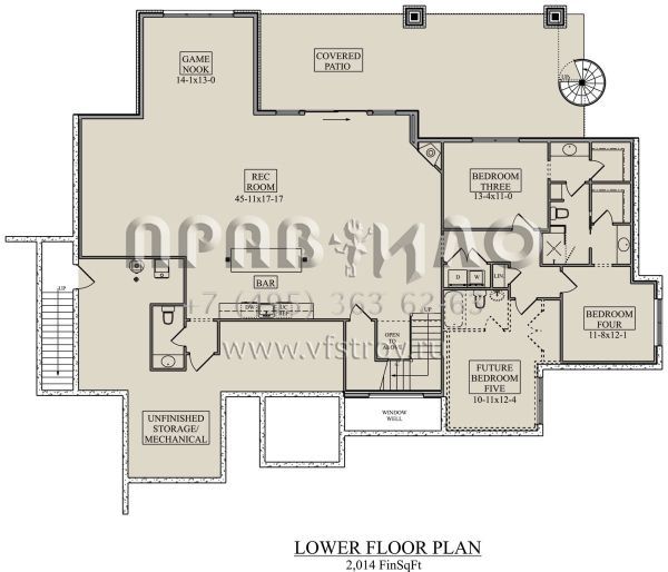 Проект одноэтажного дома с гаражом на три и более машин в американском стиле S5-276 (5631-00143)