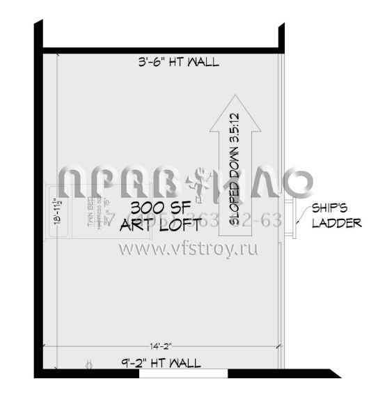 Проект двухэтажного дома с гаражом на две машины в современном стиле S5-225 (940-00525)