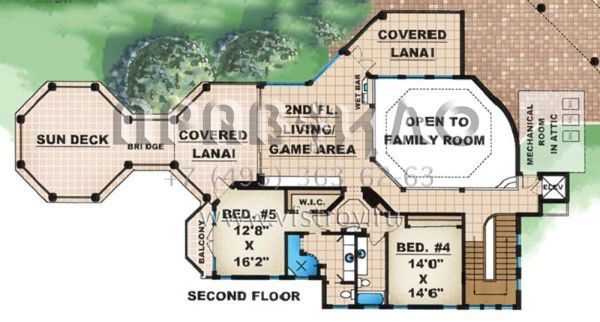Проект двухэтажного дома с гаражом на три и более машин в прибрежном стиле S5-618 (1018-00185)