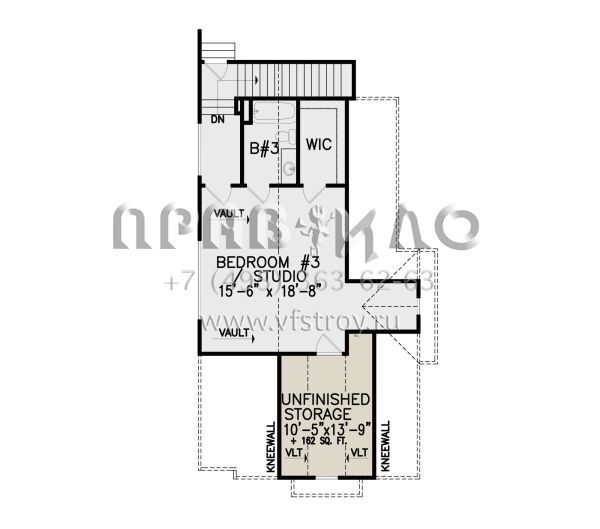 Проект двухэтажного дома с гаражом на две машины в современном стиле S5-294 (699-00272)
