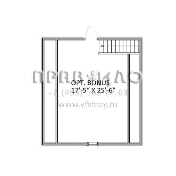 Проект одноэтажного дома с гаражом на две машины в американском стиле S5-207 (6849-00016)