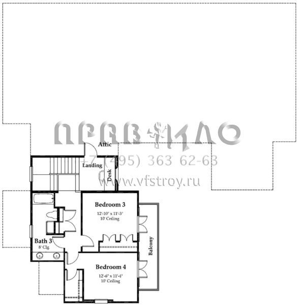 Проект двухэтажного дома с гаражом на две машины в английском стиле S5-271 (7516-00015)