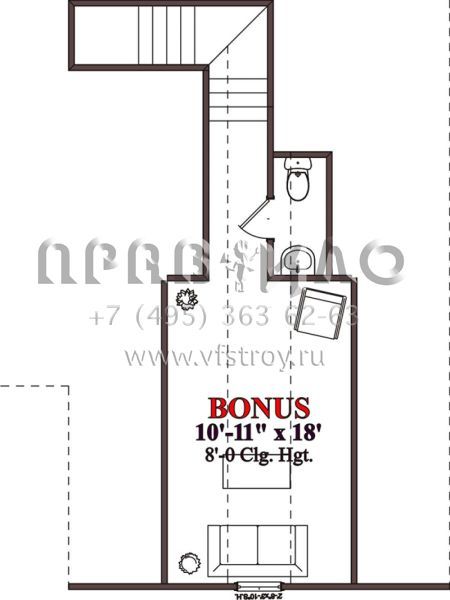 Проект одноэтажного дома с гаражом на две машины в стиле Ранчо S5-219 (1070-00029)