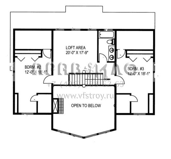 Проект двухэтажного дома с гаражом на две машины в скандинавском стиле S5-297 (039-00522)