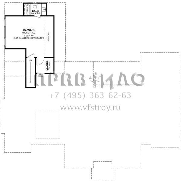 Проект одноэтажного дома с гаражом на две машины в стиле Ранчо S5-244 (041-00267)